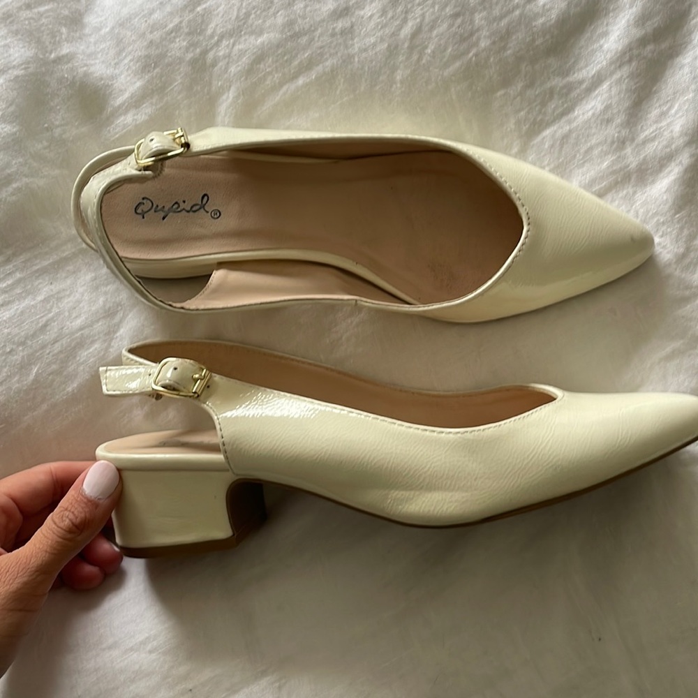 White sandals